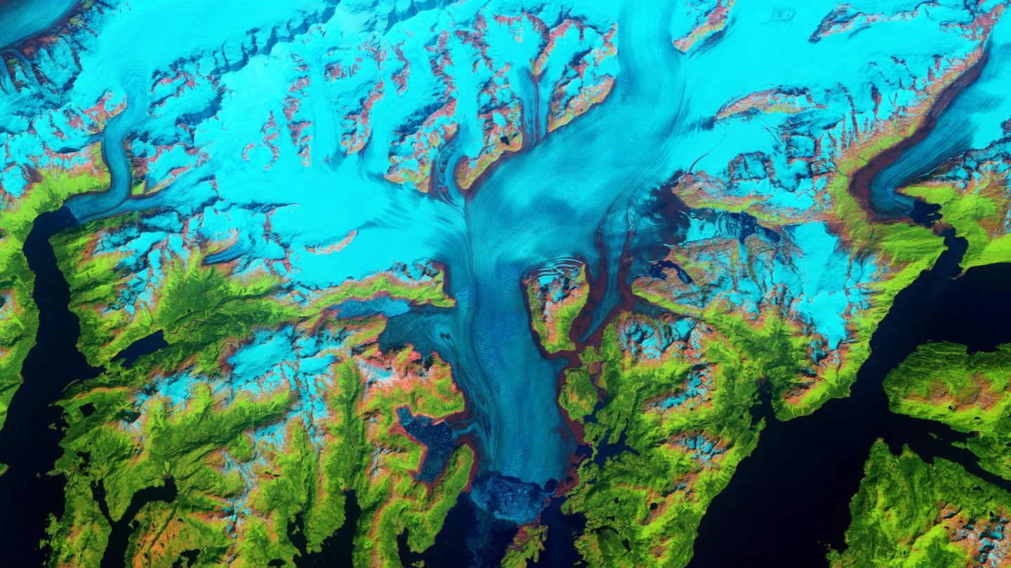 The Columbia Glacier in southeastern Alaska is on the melt.