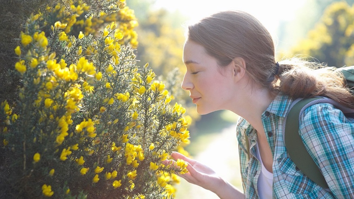 Woman flowers