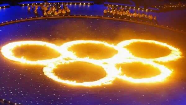 2002 Salt Lake City Winter Olympics opening ceremony Olympic rings on fire 850x