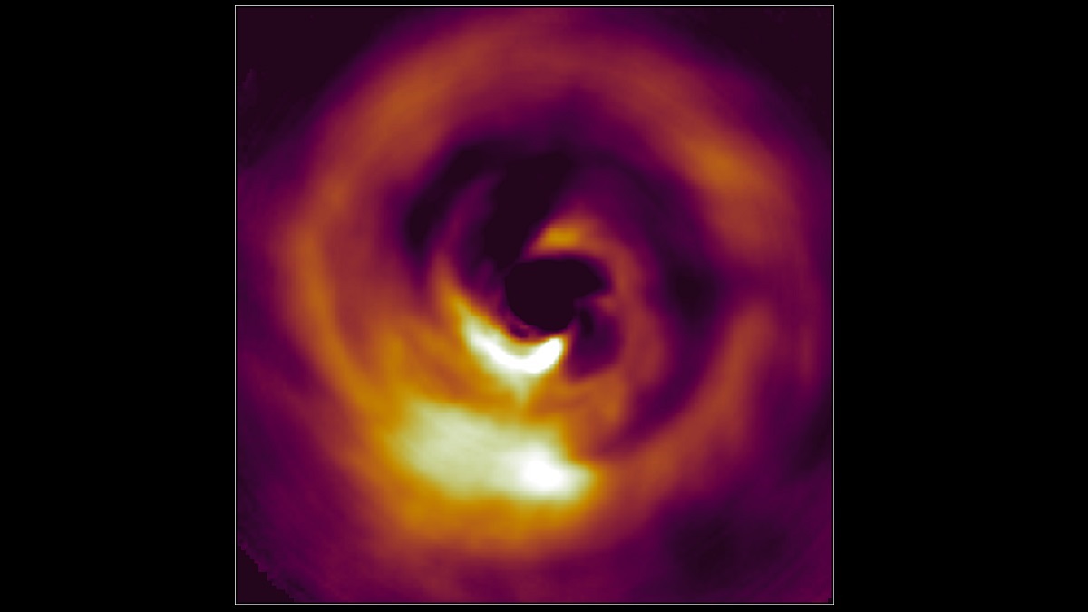 swirling star nebula