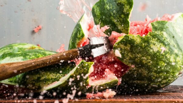 watermelon being smashed, representing proteins