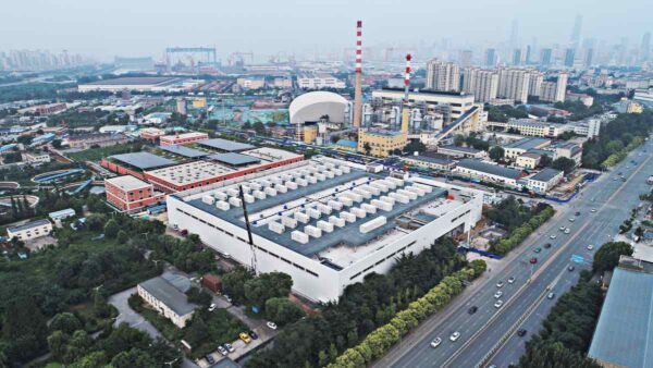 aerial shot of Dalian Flow Battery Energy Storage Peak-shaving Power Station