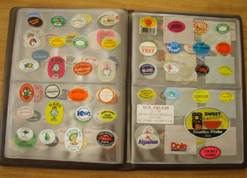 Flickr user Katie Hannan Fruit Sticker Collection CC BY ND 2.0