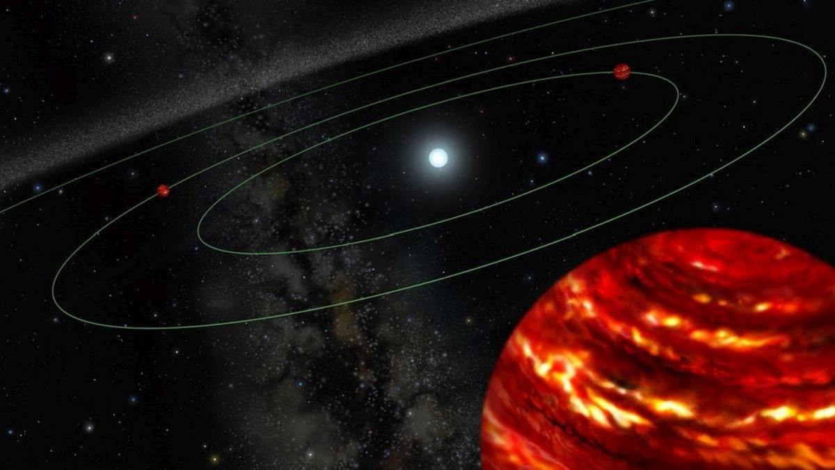illustration of exoplanet system