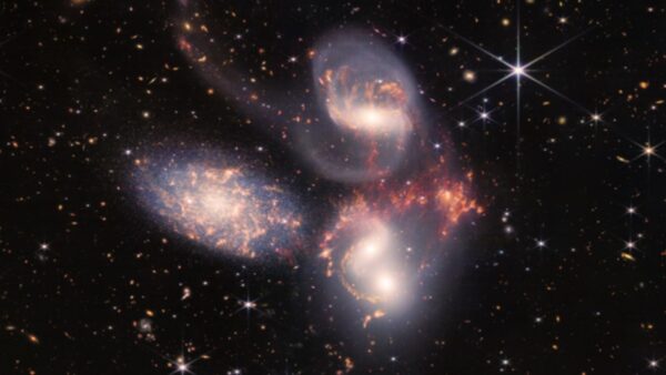 five galaxies captured with JWST