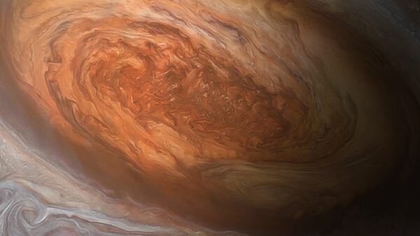Illustration of Jupiter's Great Red Spot