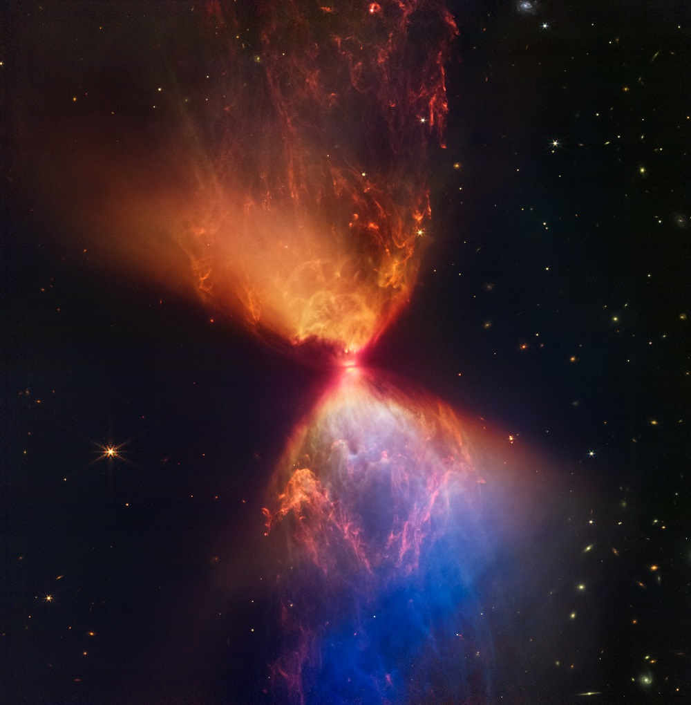 protostar-hourglass-jwst-image-orange-blue