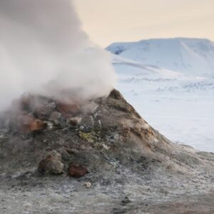 Fumarole venting gasses from beneath the Earth's surface