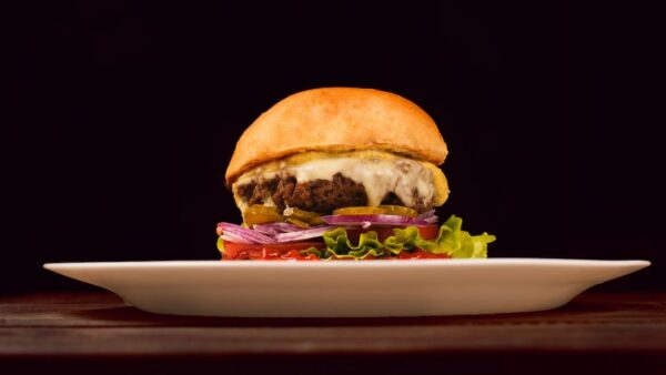 Close-up Photo of a Cheeseburger