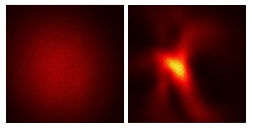 two laser points with picture on the right more concentrated