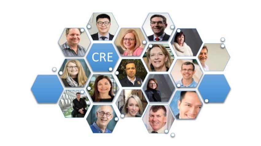 A composite image of the researchers involved in the CRE 