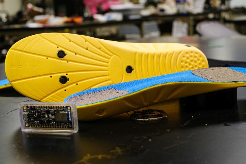 engineering students design a sock for treating diabetic neuropathy with tens and vibration therapy 3 Insole for treating diabetic neuropathy prototype