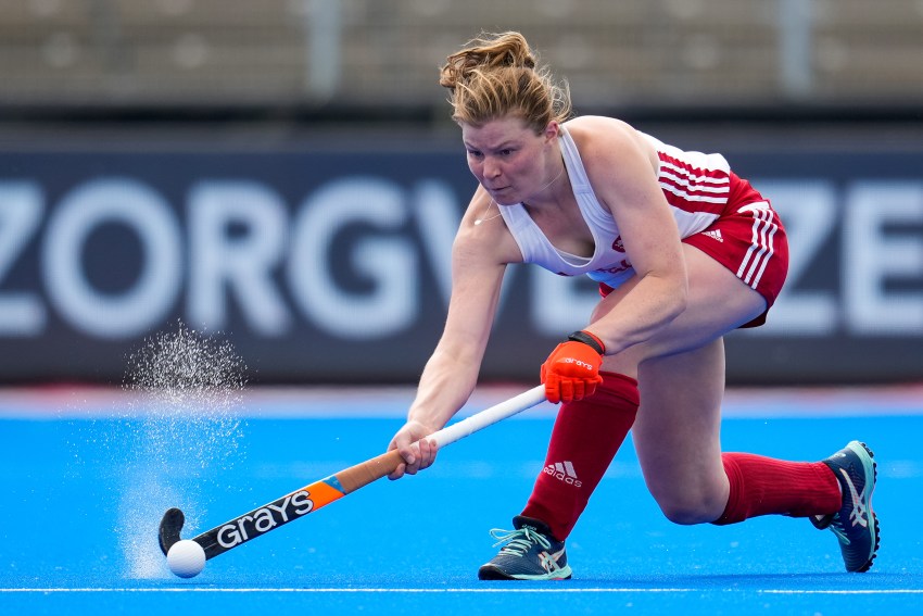 concerns about the uniforms stop some girls from participating in sport 1 Tess howard hitting hockey ball on pitch